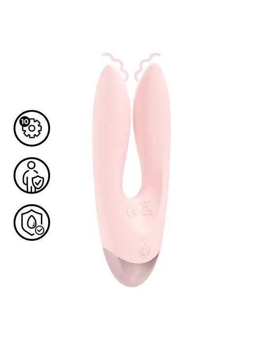 VIBRADOR AMOUR DUAL MOTOR VIBE ROSA LOVELINE 