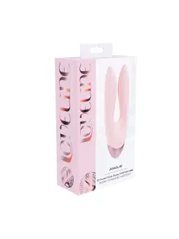 VIBRADOR AMOUR DUAL MOTOR VIBE ROSA LOVELINE 