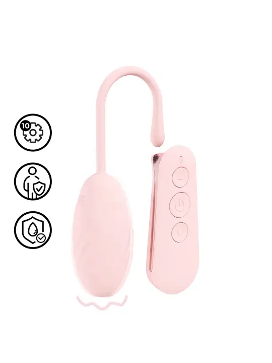 OVO VIBRATÓRIO COM COMANDO FELICITE 10 FUNCTION ROSA LOVELINE 