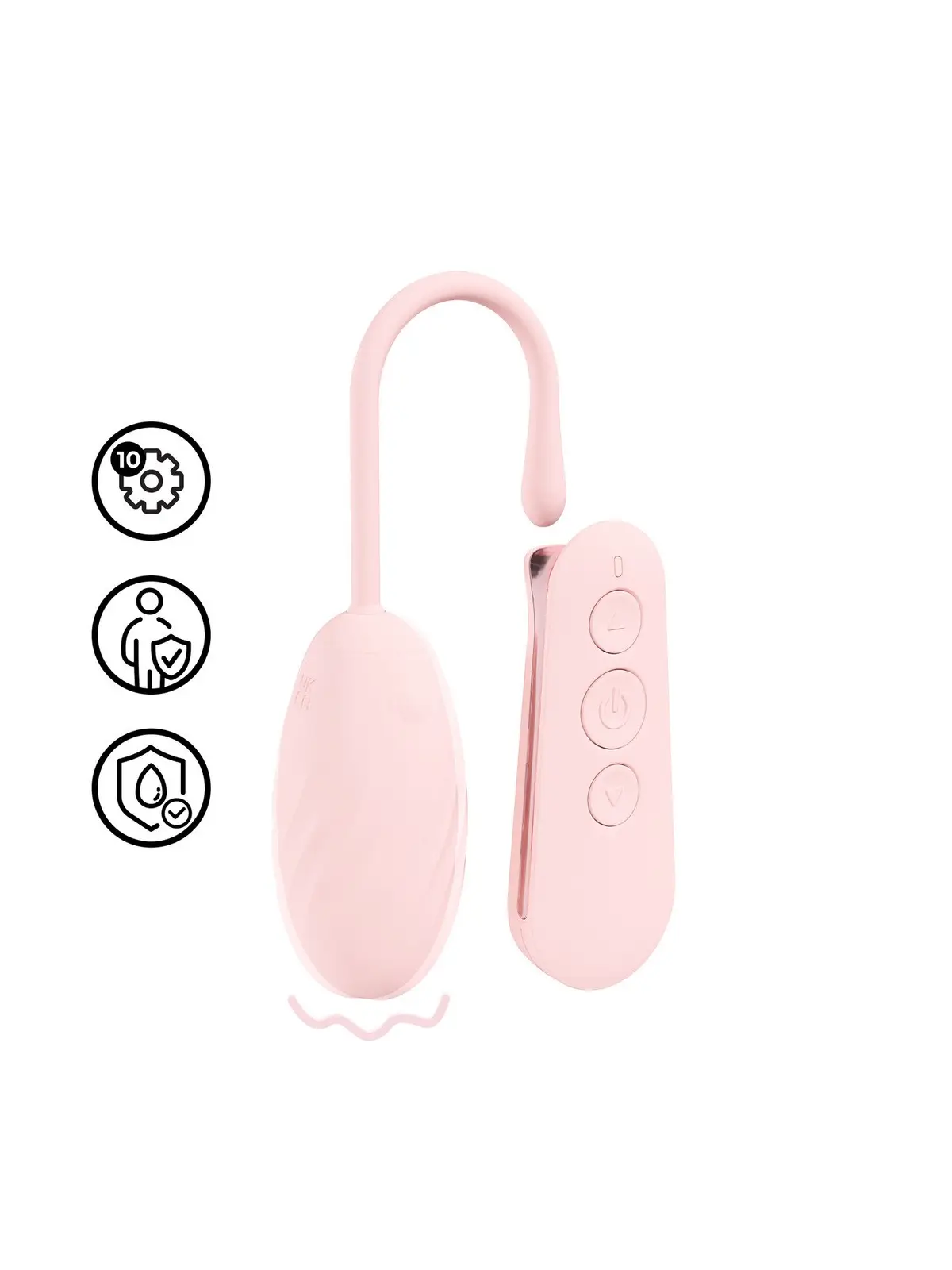 OVO VIBRATÓRIO COM COMANDO FELICITE 10 FUNCTION ROSA LOVELINE 