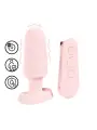 PLUG ANAL COM VIBRAÇÃO E COMANDO VELVET ROSA LOVELINE 