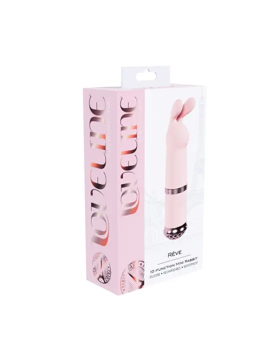 VIBRADOR REVE MINI RABBIT ROSA LOVELINE 