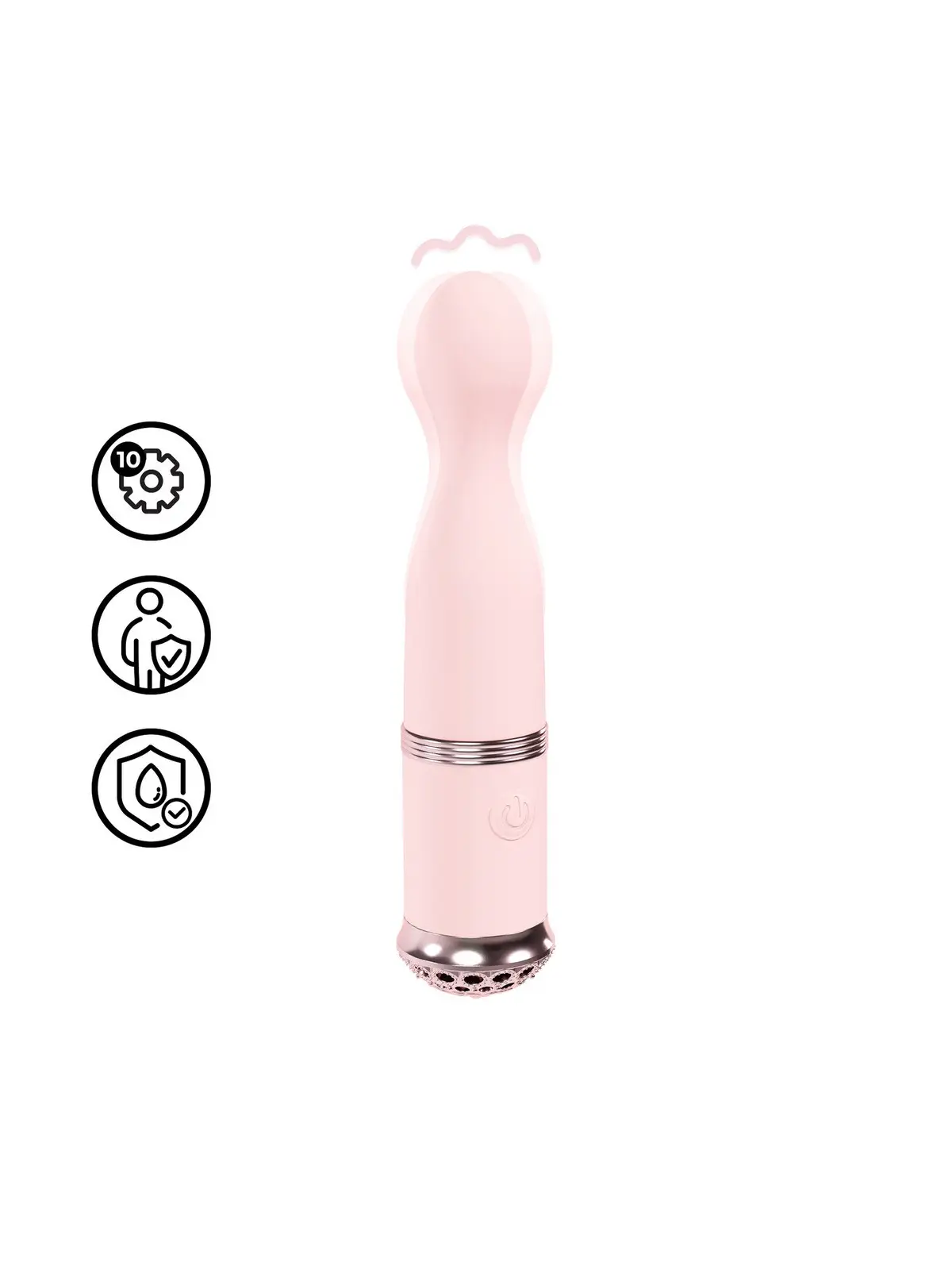 VIBRADOR FINESSE BALL TIP VIBE ROSA LOVELINE 