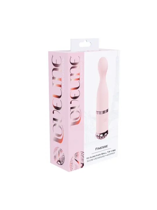 VIBRADOR FINESSE BALL TIP VIBE ROSA LOVELINE 