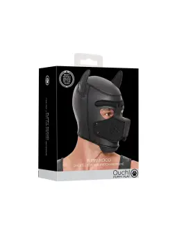 CAPUZ PUPPY HOOD EM NEOPRENE PRETO OUCH!