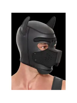 CAPUZ PUPPY HOOD EM NEOPRENE PRETO OUCH!