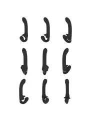 STRAP-ON SEM ARNÊS SATU PULSE-WAVE AND VIBRATING PRETO VIVE 