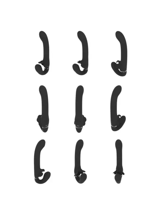 STRAP-ON SEM ARNÊS SATU PULSE-WAVE AND VIBRATING PRETO VIVE 