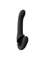 STRAP-ON SEM ARNÊS SATU PULSE-WAVE AND VIBRATING PRETO VIVE 