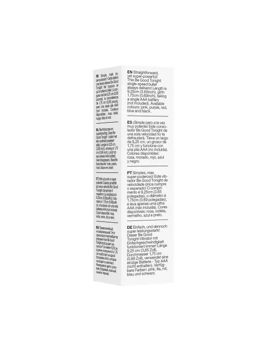 BALA VIBRATÓRIA 1 SPEED BULLET PRETO BE GOOD TONIGHT