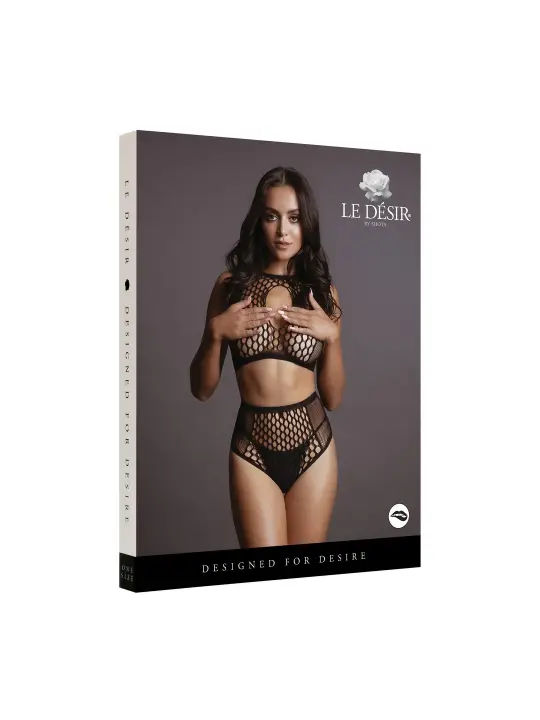 CONJUNTO DE 2 PEÇAS DUO NET KEY-HOLE LE DÉSIR