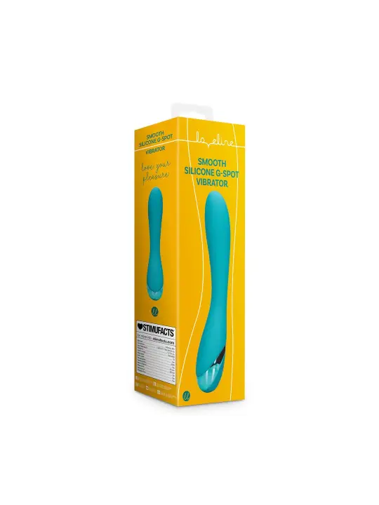 VIBRADOR SMOOTH SILICONE G-SPOT AZUL LOVELINE