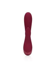 VIBRADOR SMOOTH SILICONE RABBIT DARK CHERRY LOVELINE