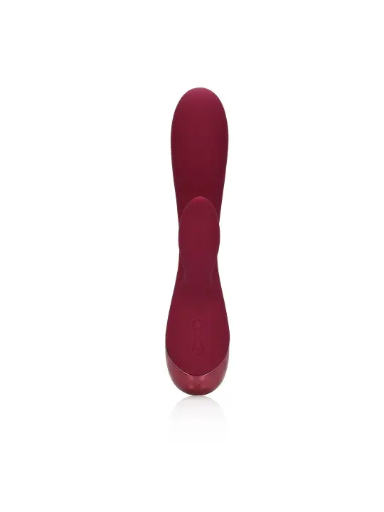 VIBRADOR SMOOTH SILICONE RABBIT DARK CHERRY LOVELINE