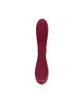 VIBRADOR SMOOTH SILICONE RABBIT DARK CHERRY LOVELINE