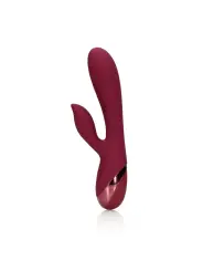 VIBRADOR SMOOTH SILICONE RABBIT DARK CHERRY LOVELINE