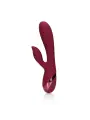 VIBRADOR SMOOTH SILICONE RABBIT DARK CHERRY LOVELINE