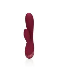 VIBRADOR SMOOTH SILICONE RABBIT DARK CHERRY LOVELINE