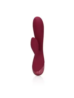 VIBRADOR SMOOTH SILICONE RABBIT DARK CHERRY LOVELINE