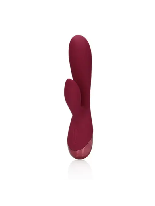 VIBRADOR SMOOTH SILICONE RABBIT DARK CHERRY LOVELINE