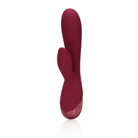VIBRADOR SMOOTH SILICONE RABBIT DARK CHERRY LOVELINE