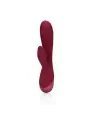 VIBRADOR SMOOTH SILICONE RABBIT DARK CHERRY LOVELINE