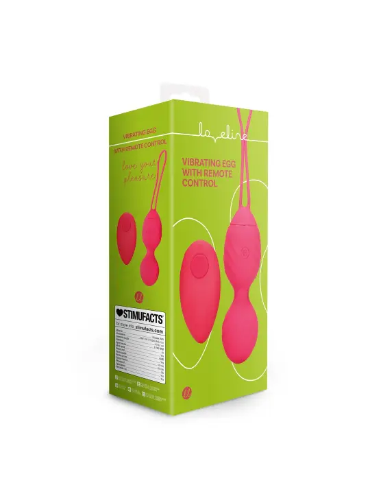 OVO VIBRATÓRIO COM COMANDO REMOTO VERMELHO LOVELINE