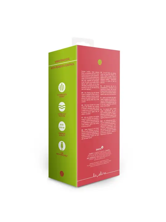 OVO VIBRATÓRIO COM COMANDO REMOTO VERMELHO LOVELINE