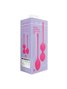 CONJUNTO DE 2 BOLAS VAGINAIS THUMPING KEGEL WILD STRAWBERRY LOVELINE