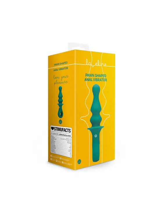 PLUG ANAL PEÃO COM VIBRAÇÃO PEACOCK PLUME LOVELINE