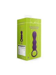 PLUG ANAL COM VIBRAÇÃO EM FORMA DE LÁGRIMAS CLEAR PURPLE LOVELINE