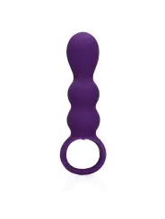 PLUG ANAL COM VIBRAÇÃO EM FORMA DE LÁGRIMAS CLEAR PURPLE LOVELINE