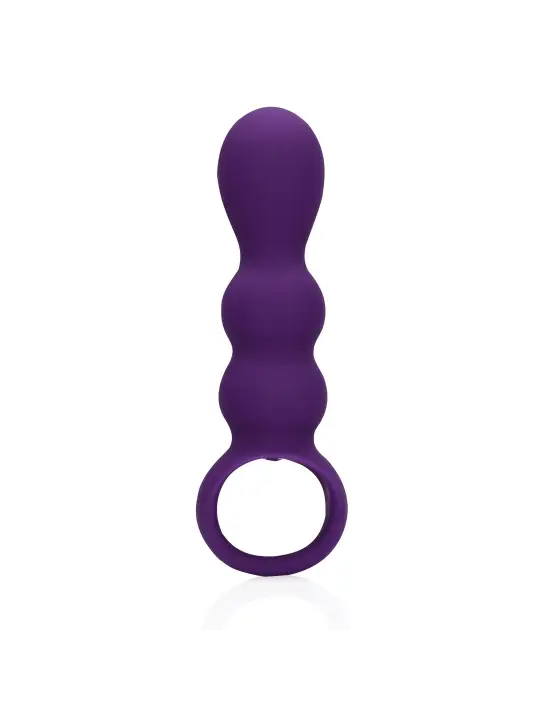 PLUG ANAL COM VIBRAÇÃO EM FORMA DE LÁGRIMAS CLEAR PURPLE LOVELINE