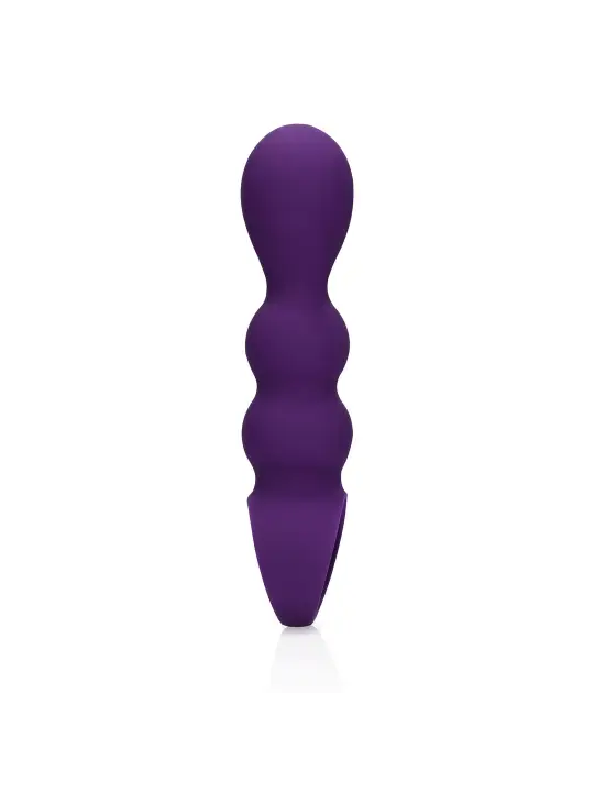PLUG ANAL COM VIBRAÇÃO EM FORMA DE LÁGRIMAS CLEAR PURPLE LOVELINE