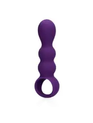 PLUG ANAL COM VIBRAÇÃO EM FORMA DE LÁGRIMAS CLEAR PURPLE LOVELINE