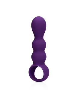 PLUG ANAL COM VIBRAÇÃO EM FORMA DE LÁGRIMAS CLEAR PURPLE LOVELINE