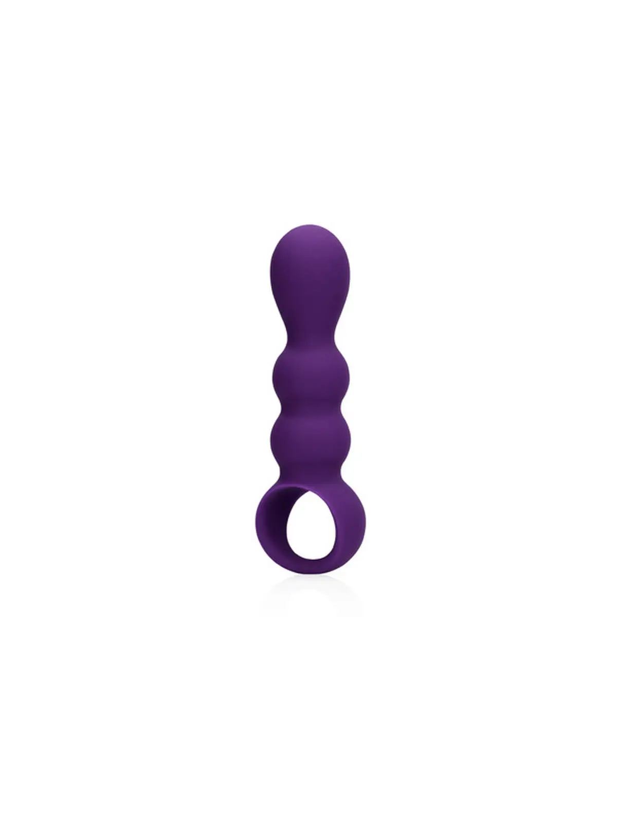 PLUG ANAL COM VIBRAÇÃO EM FORMA DE LÁGRIMAS CLEAR PURPLE LOVELINE