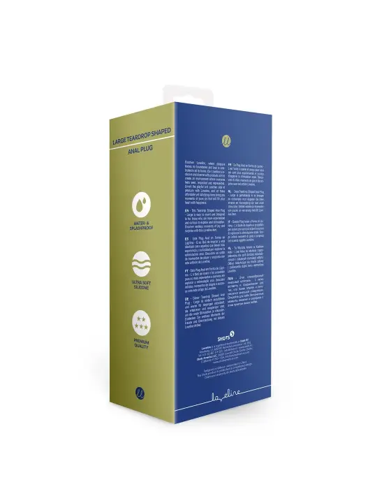 PLUG ANAL FORMA DE LÁGRIMA LARGE BALTIC BLUE LOVELINE