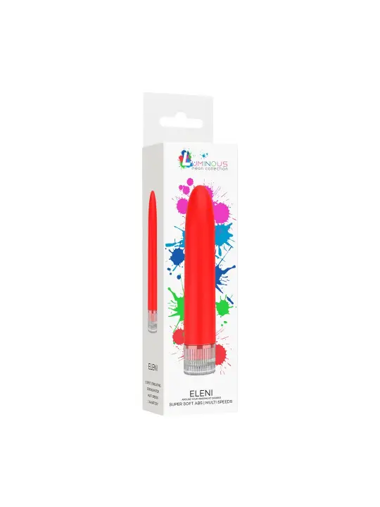 VIBRADOR ELENI LUMINOUS NEON COLLECTION VERMELHO
