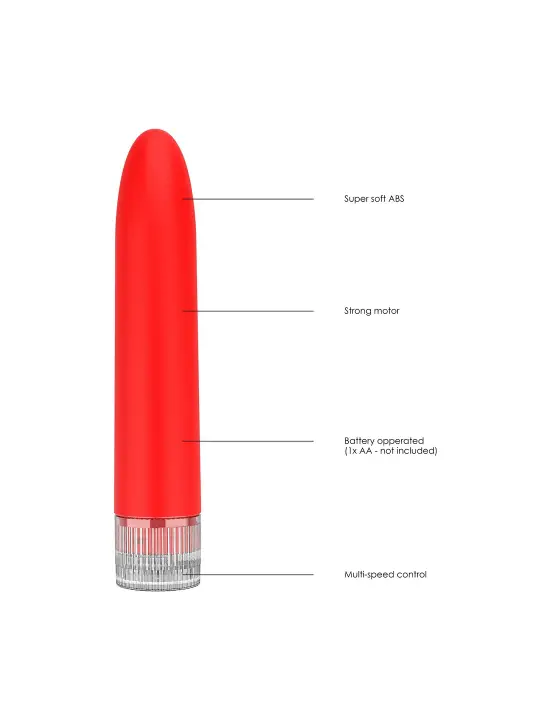 VIBRADOR ELENI LUMINOUS NEON COLLECTION VERMELHO