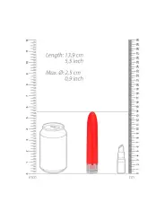VIBRADOR ELENI LUMINOUS NEON COLLECTION VERMELHO