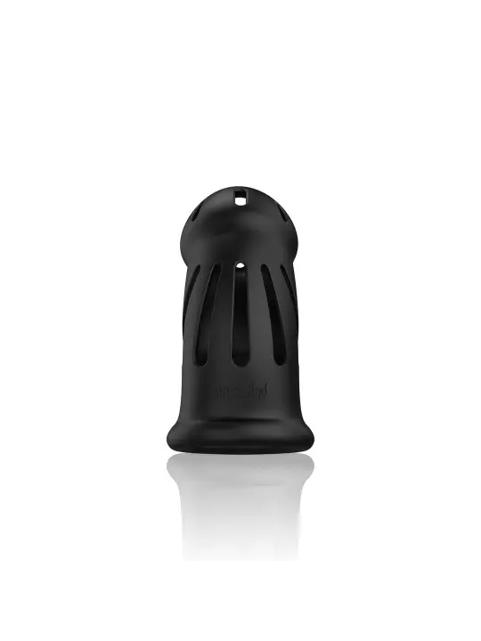 JAULA MODEL 27 ULTRA SOFT SILICONE CHASTITY PRETO MANCAGE
