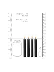 CONJUNTO DE 4 VELAS PRETAS TEASING WAX CANDLES OUCH!