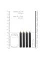 CONJUNTO DE 4 VELAS PRETAS TEASING WAX CANDLES OUCH!