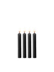 CONJUNTO DE 4 VELAS PRETAS TEASING WAX CANDLES OUCH!