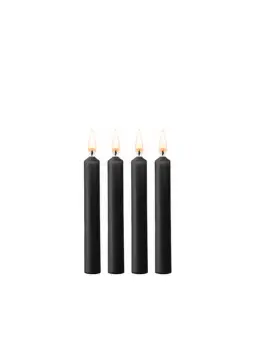 CONJUNTO DE 4 VELAS PRETAS TEASING WAX CANDLES OUCH!