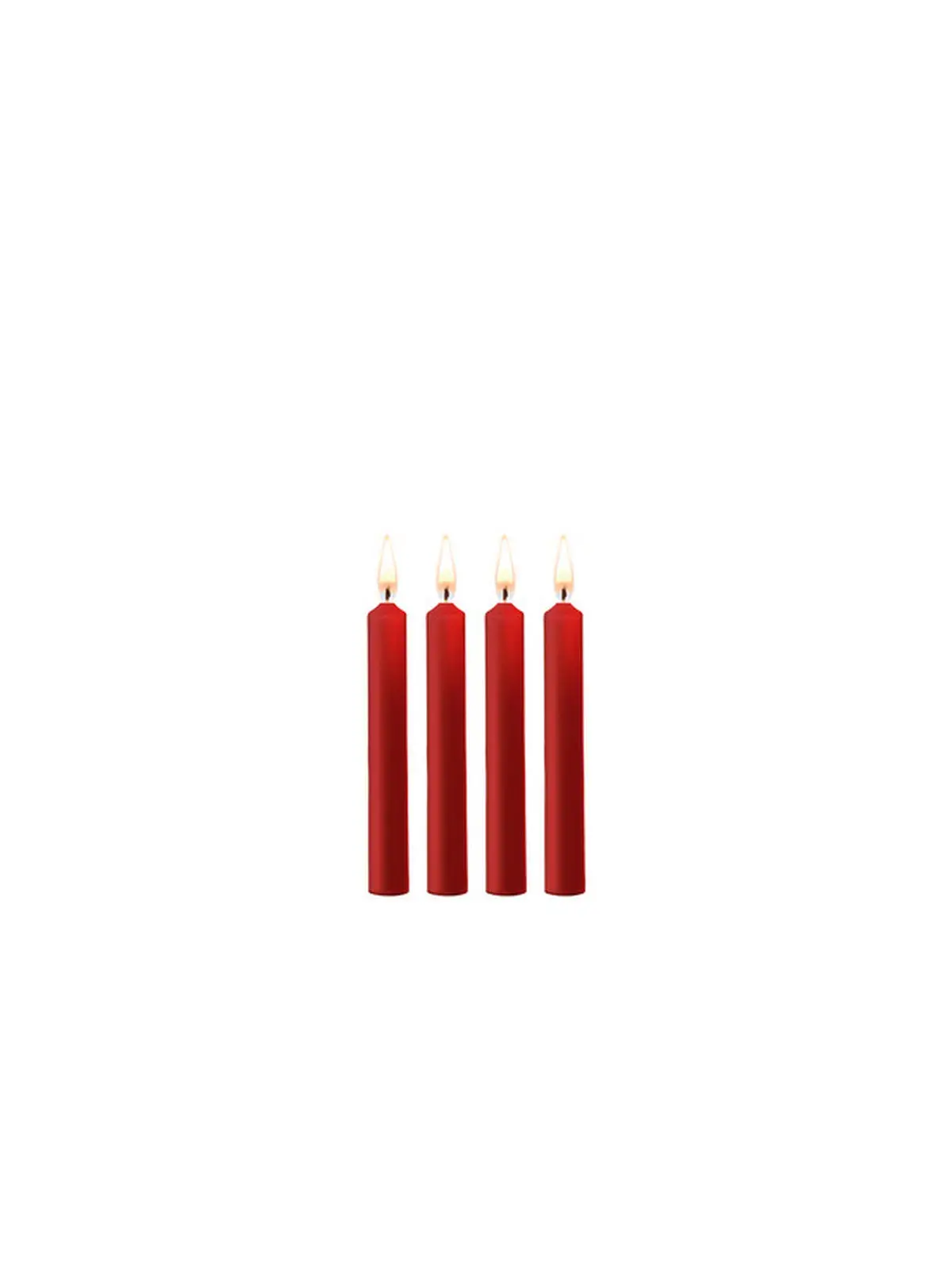 CONJUNTO DE 4 VELAS VERMELHAS TEASING WAX CANDLES OUCH!