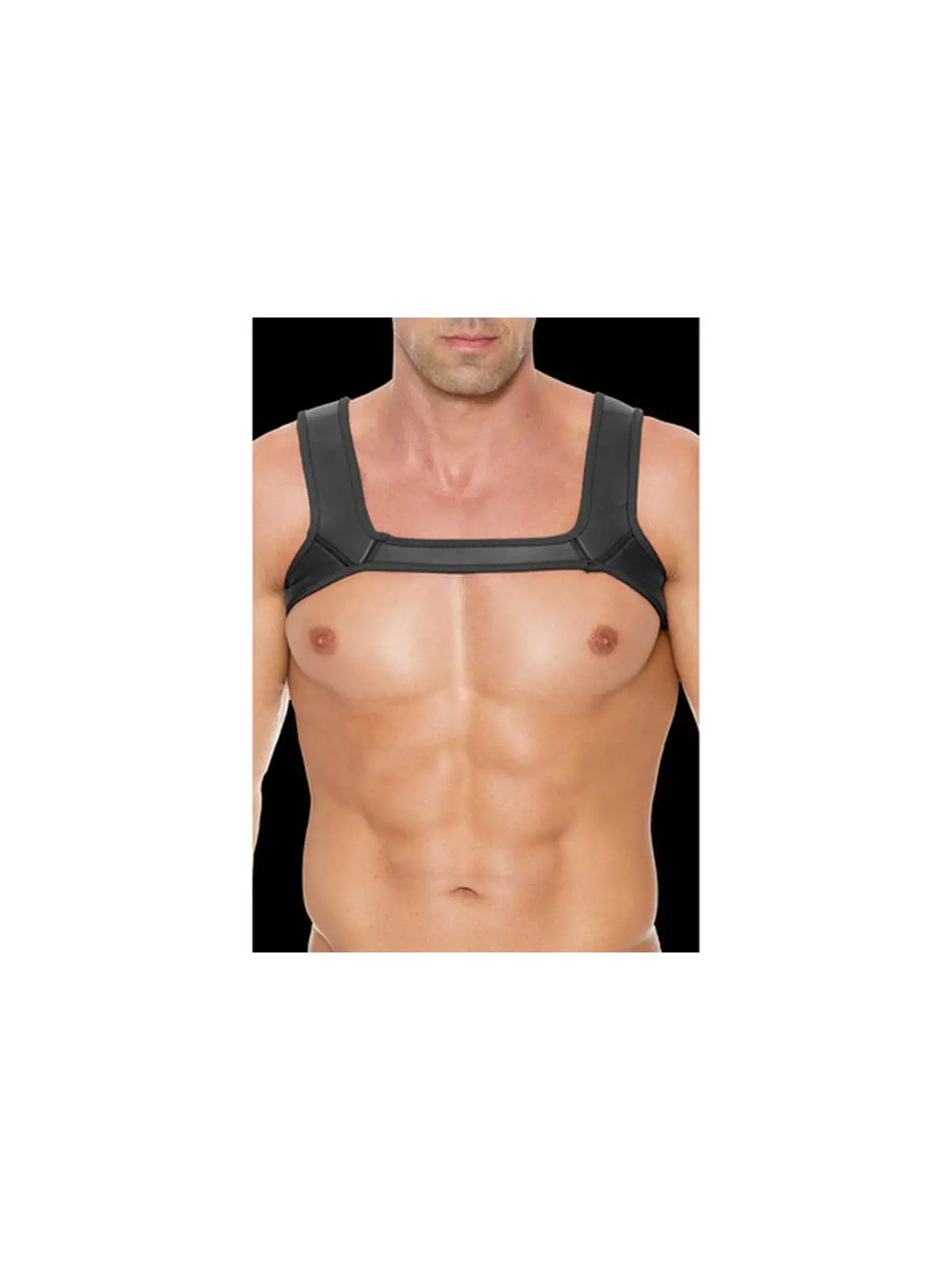ARNÊS EM NEOPRENE S/M PRETO OUCH!