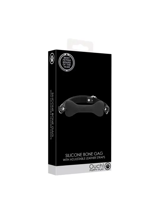MORDAÇA COM OSSO PRETO OUCH!