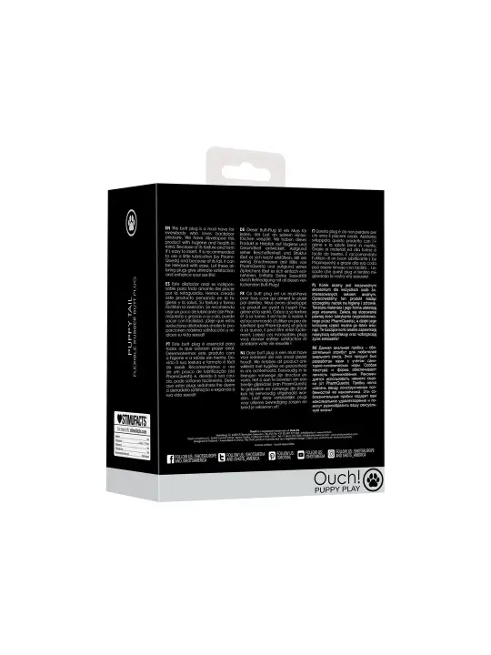 PLUG ANAL COM CAUDA PUPPY TAIL OUCH!